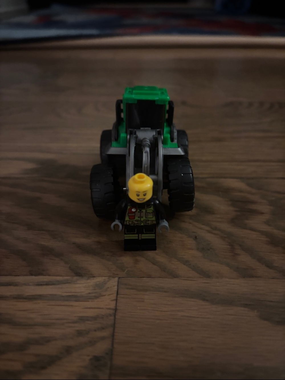 Green Construction Loader Toy with Mini Figure - Kids Toys